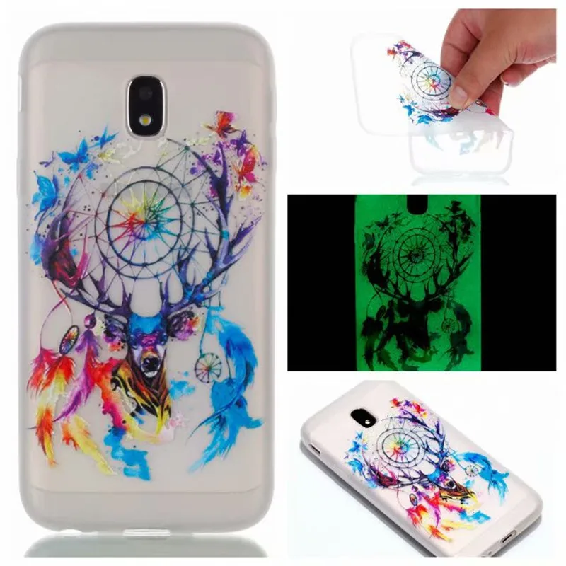 CBL Fashion Luminous TPU Gel Soft Phone Case For Samsung J3 J5 J7 2017 Prime J2 2016 Noctilucent Silicone Back Cover |