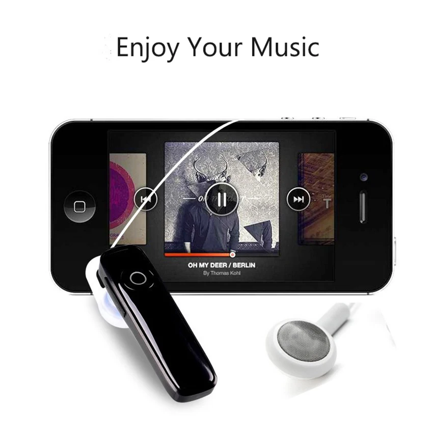 Reotgtu M165 Bluetooth 4,1 Гарнитура Беспроводной наушники с микрофоном Музыка играет регулируемый объем для iPhone Xiaomi samsung