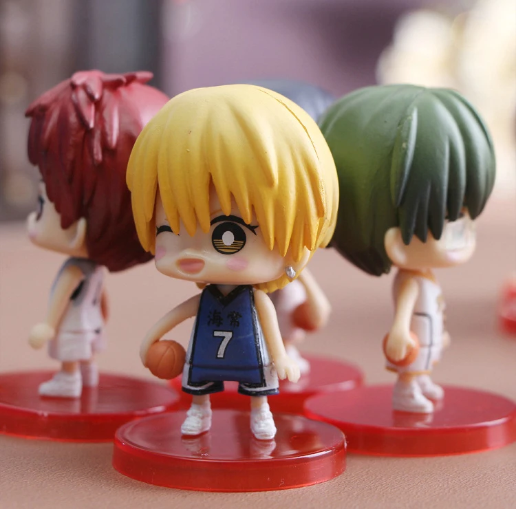 Аниме Kuroko Tetsuya Баскетбол No Basuke Kagami Taiga Midorima Shintaro Aomine Daiki милая фигурка 9 шт.|cute