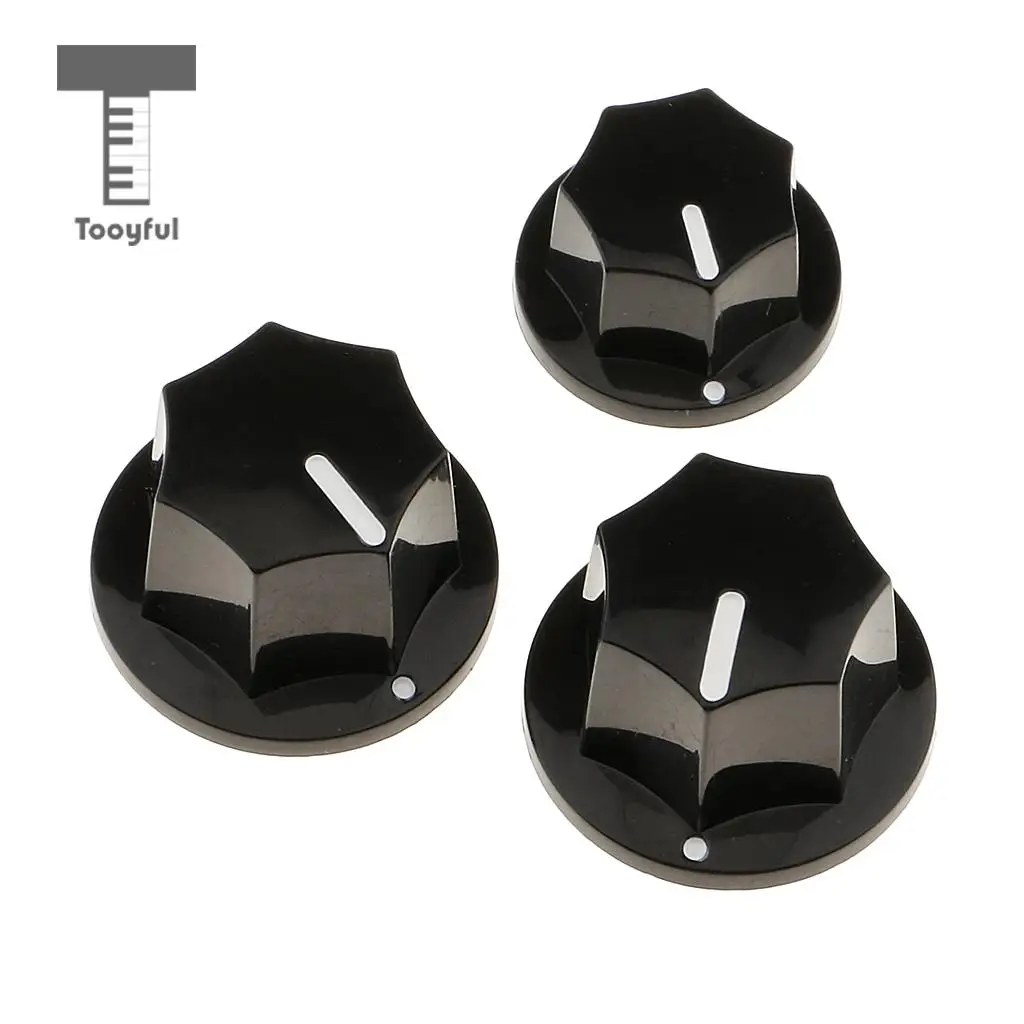 Plastic 3 Pieces Volume Toggle Control Knob Button for JB Jazz Bass Replacement Parts DIY | Спорт и развлечения