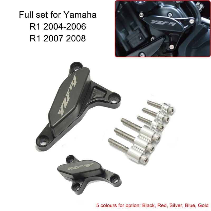 Чехол бампер для Yamaha YZF R1 2007 2008 CNC Frame Slider защитный чехол статора двигателя POM 2004