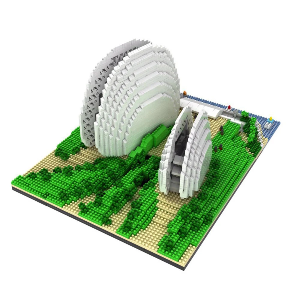 Город международно известная архитектура Чжухай опера 3D Модель со стразами Мини