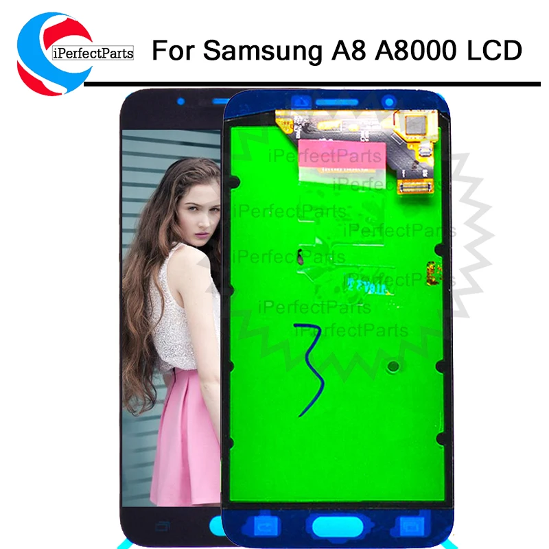 Супер amoled тест хорошо подходит для Samsung Galaxy A8 A8000 A800 A800F ЖК дисплей сенсорный экран