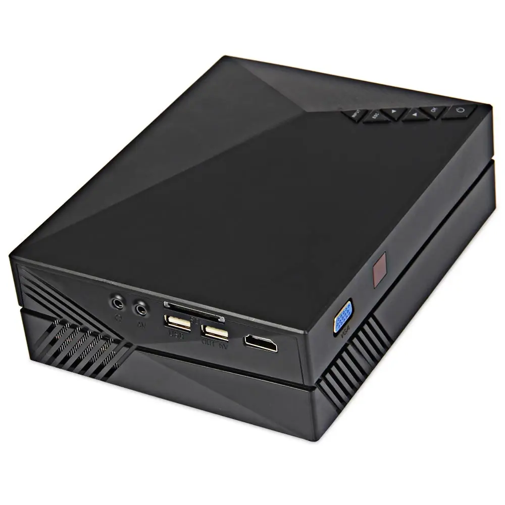 Светодиодный мини проектор Coolux 800 лм 480x1080 пикселей поддержка P HD для домашнего