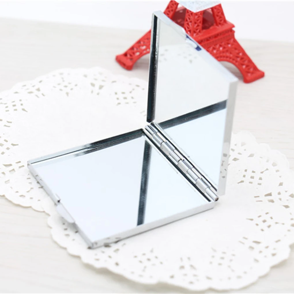 1 шт. мини складные различные формы тиснения двухсторонние косметические зеркала