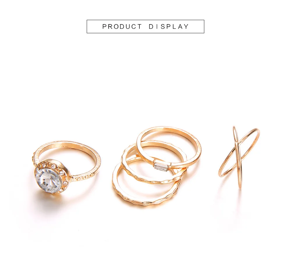 Женский набор колец на сустав пальца винтажное геометрическое кольцо с