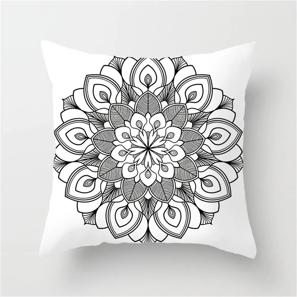 Чехол для подушки в этническом стиле Fuwatacchi чехол виде цветка мандалы домашний
