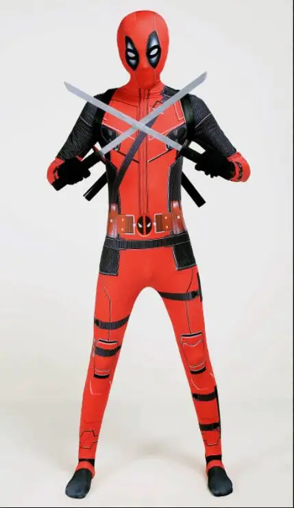 Горячее предложение! Распродажа! Детский костюм супергероя Дэдпул для взрослых