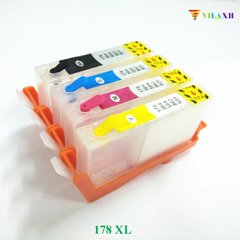 Многоразовый картридж vilaxh 178xl для принтера HP 178 xl фотостудии 5510 5515 6510 7510 B109a Deskjet 3070A