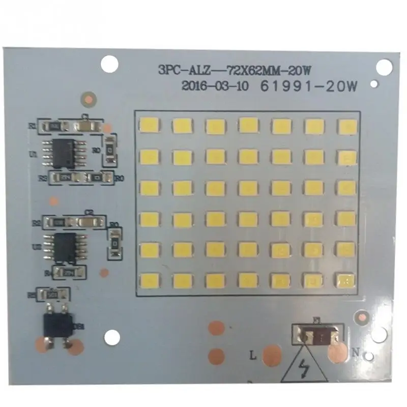 Светодиодные лампы SMD Chip Beads Smart IC 220 В 10 Вт 20 30 50 90 DIY для наружного прожектора