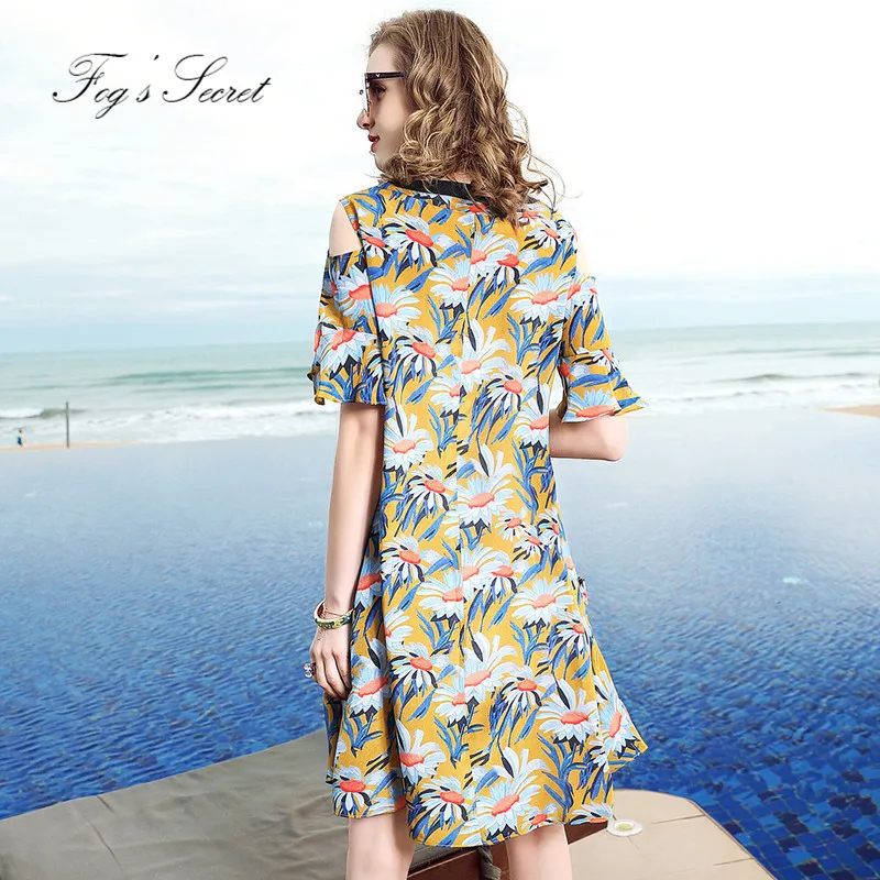 Летние женские Настоящее шелковое платье для 2018 молодых Желтых Цветов Платье С