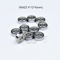 bearing 10pcs 604zz 4124mm free shipping chrome steel metal sealed high speed mechanical equipment parts