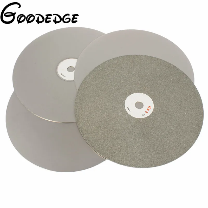8 &quotдюймовый Grit60 3000 гальванический алмазный шлифовальный диск с покрытием