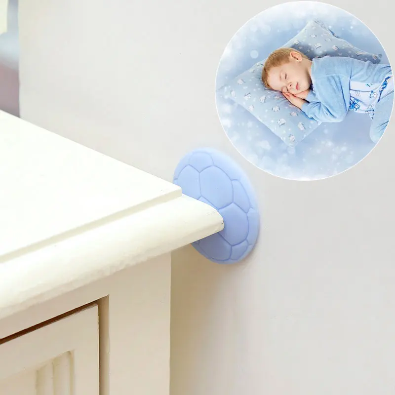 Amortiguador de puerta de seguridad para ni&ntilde;os, accesorio multifuncional con forma de art&iacute;culo deportivo, archivo de puerta colorido, Protector de seguridad para beb&eacute;s-2