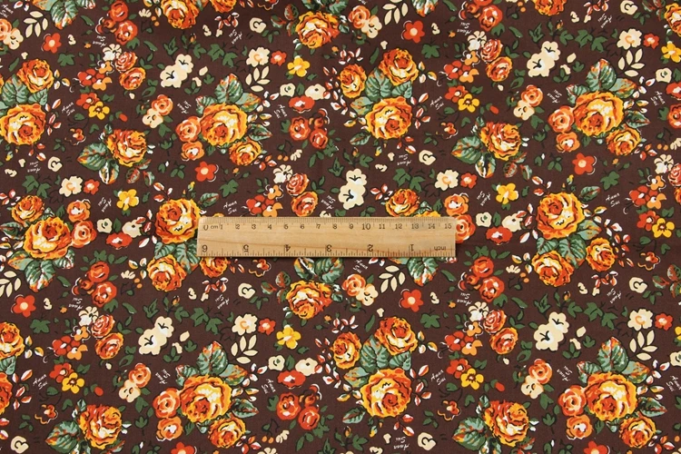 half meter cotton plain pulp fabric gilt flower pure cotton handmade DIY patchwork bag cloth B47