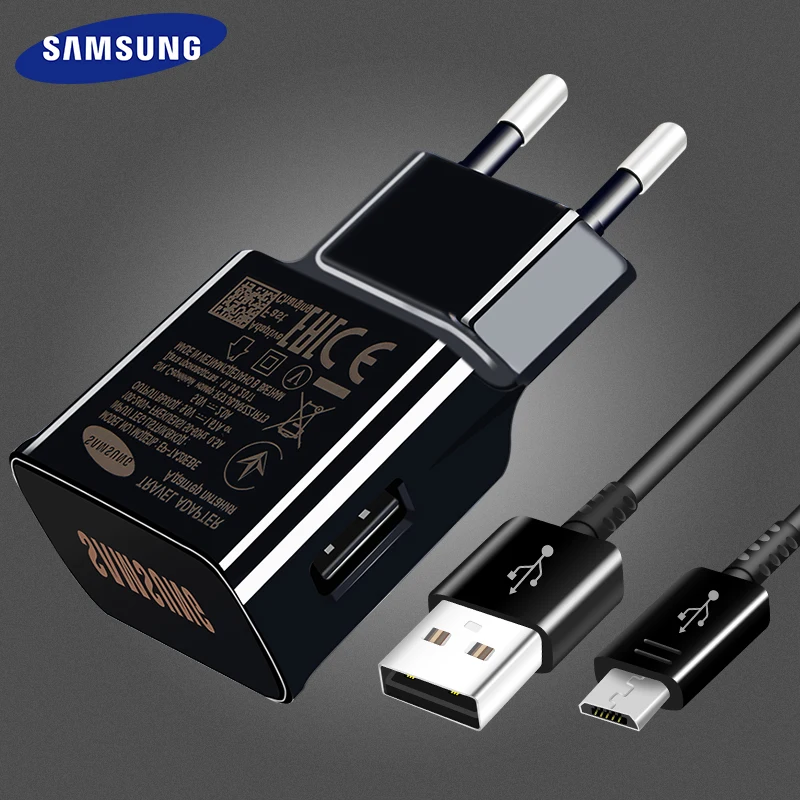 Быстрое зарядное устройство Samsung USB S6 S7 edge оригинальный быстрый 1 2 м Кабель Micro