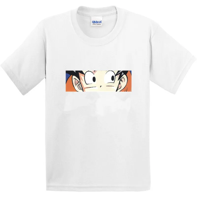 Детская футболка из 100% хлопка с рисунком мультфильма Жемчуг дракона Z Goku EYES