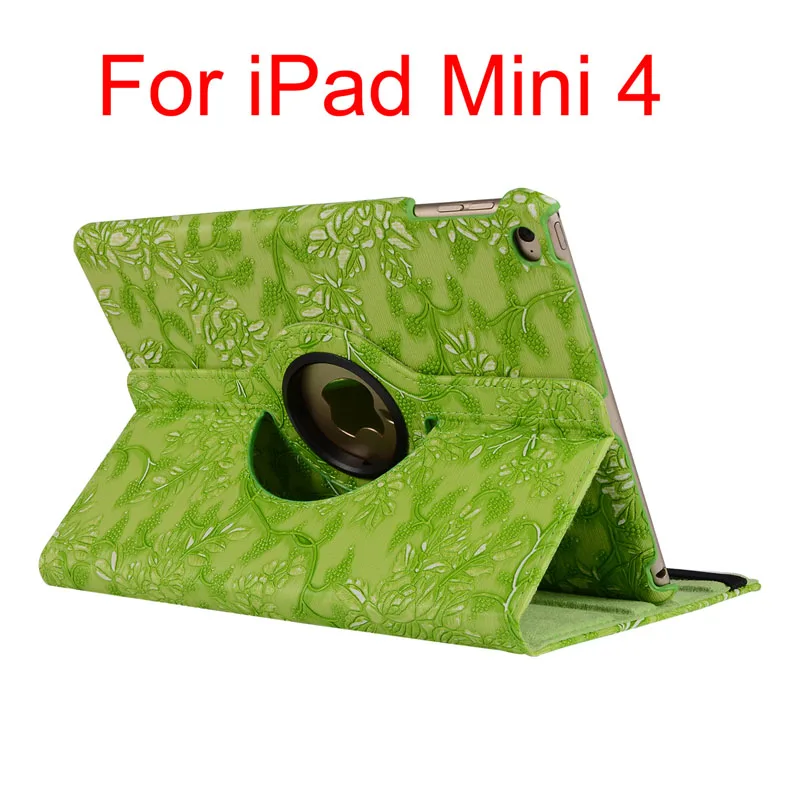 Case Вращающийся на 360 градусов чехол-подставка для iPad Air 2 5 6 iPad 9,7 5 6th для iPad Mini 1 2 3 4+ ручка+ пленка - Цвет: Case