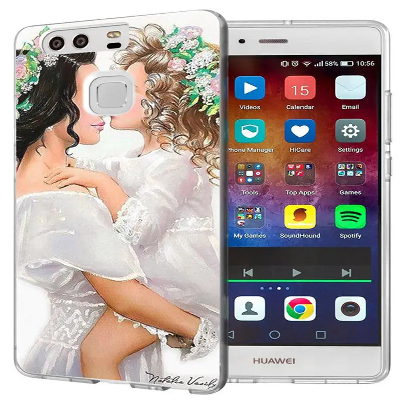 TPU чехол для Huawei P9 P10 Lite P8 2016 2017 Y5 II 2 Y5ii/Y6ii цветной мягкий задней панели Fundas C161 |