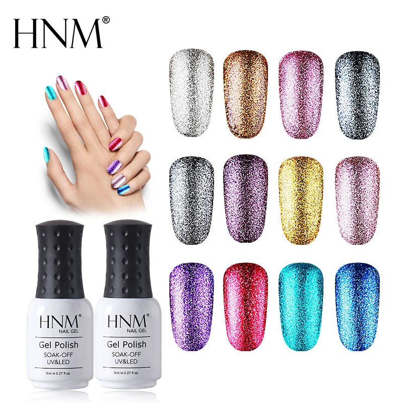 HNM блеск 8 мл УФ-гель для ногтей Bling Painting Gellak Полупостоянный Гибридный лак Lucky лак светодиодный гель лак