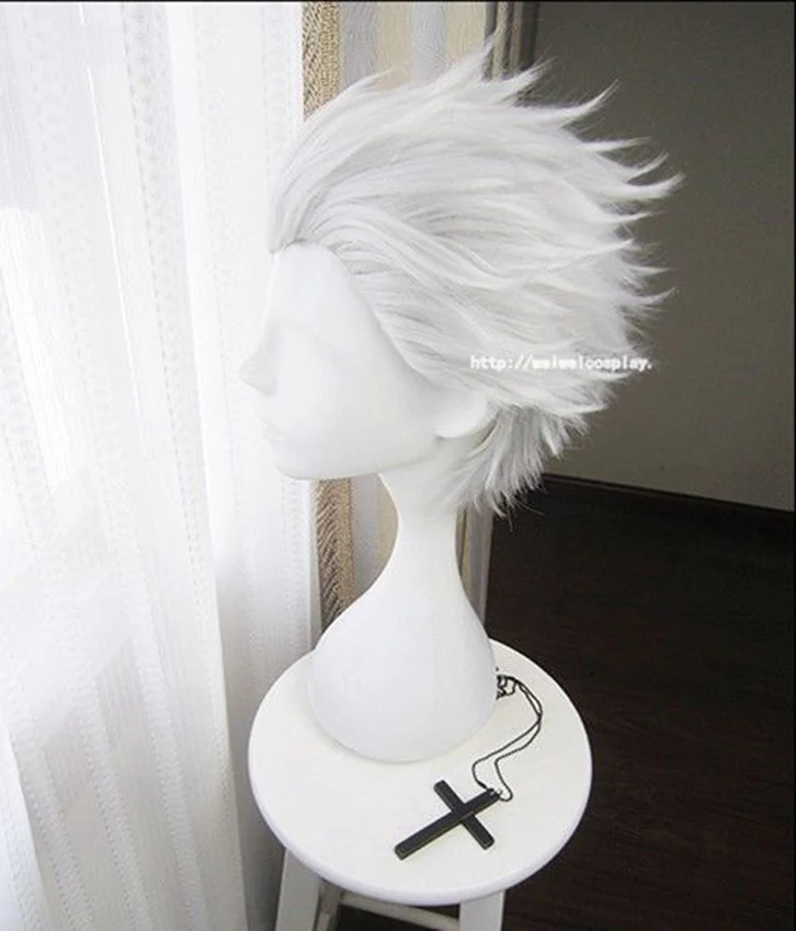 Shumeier Fate Stay Night Go Extra Archer Emiya короткий серебристо белый синтетический парик для