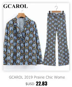 GCAROL, новинка, женские эластичные штаны с высокой талией и поясом, длина по щиколотку, Повседневная Уличная одежда, весна-осень, брюки-карго