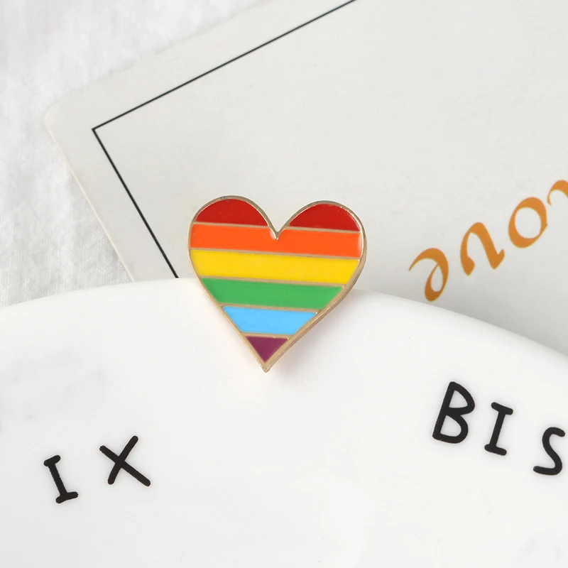 Радуга фестиваль Прайд эмали штырь Радужный Флаг ЛГБТ шпильки под искусственные