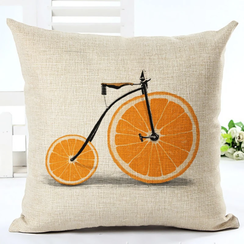 Наволочка с цифровой печатью забавная наволочка фруктовым рисунком для