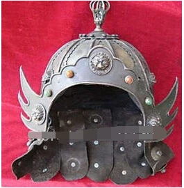 Редкий Китайский Песня Ду Бронзового воина Шлем бронзовый свободный корабль