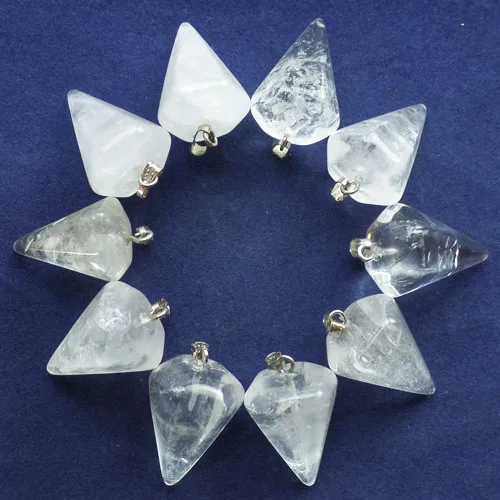 Бесплатная доставка 10 шт красивый белый кристалл кулон из бисера &quotмаятник&quot