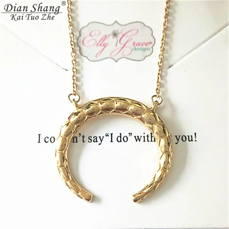 Оптовая продажа 10 шт. винтажные подвески в виде полумесяца рога быка ювелирные