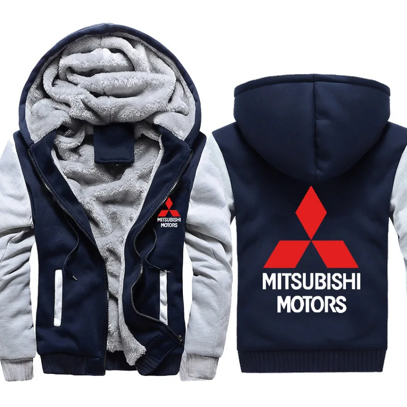 Мужские толстовки с капюшоном Mitsubishi куртка принтом логотипа автомобиля мужские