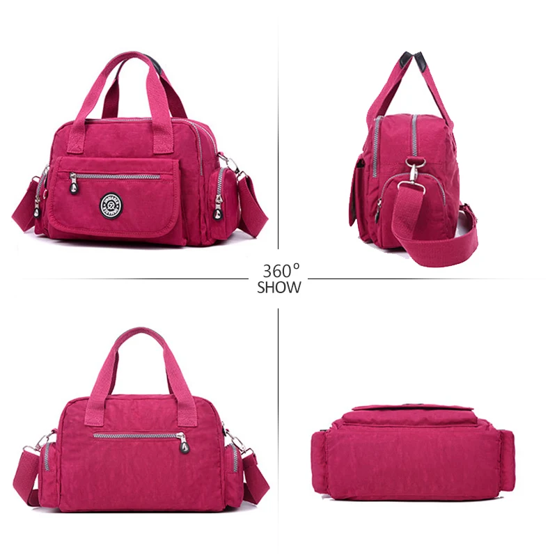 Ladies Fashion Bags 2022 High Quality Nylon Women Shoulder Handbags Fitness Bag Waterproof Female Travel Tote XA676WB |