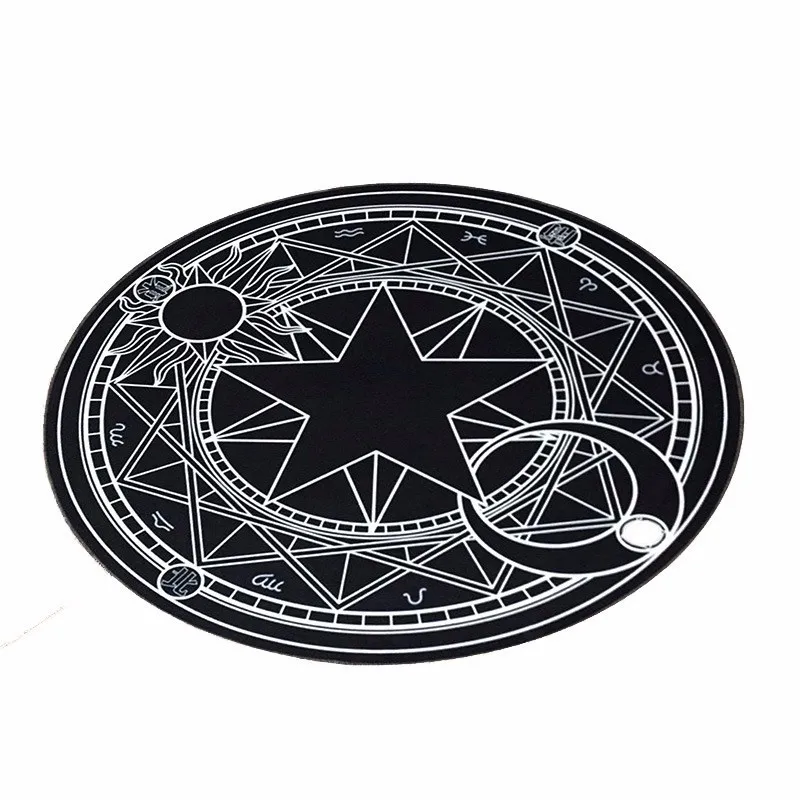 Волшебный круглый ковер Pentacle коврики с принтом для гостиной детский мультяшный