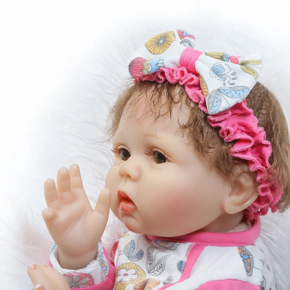 NPKCOLLECTION 22 дюйма силиконовый винил мягкий настоящее нежное прикосновение Reborn Baby