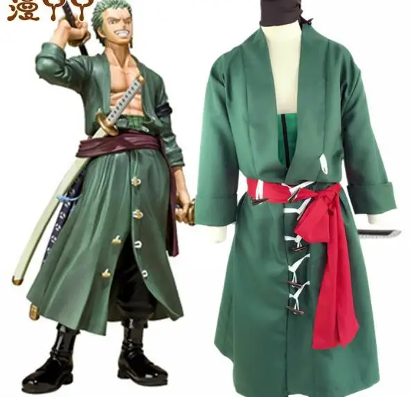 Полноразмерный костюм из японского аниме роророноа Зоро II полноразмерный для