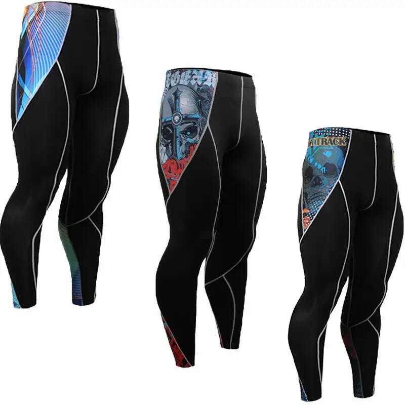 

Men Compression Running Pants Joggers Basketball Tights Leg Slim Sweatpants Elastic Bodybuilding Fitness Athletic Long Pants