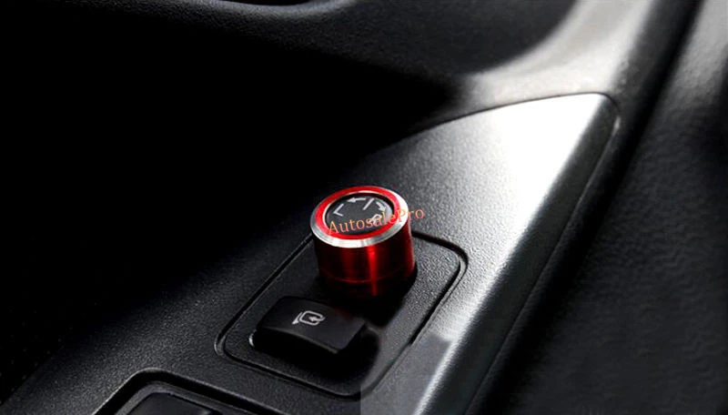 Красная регулировочная ручка для зеркала заднего вида из алюминиевого сплава