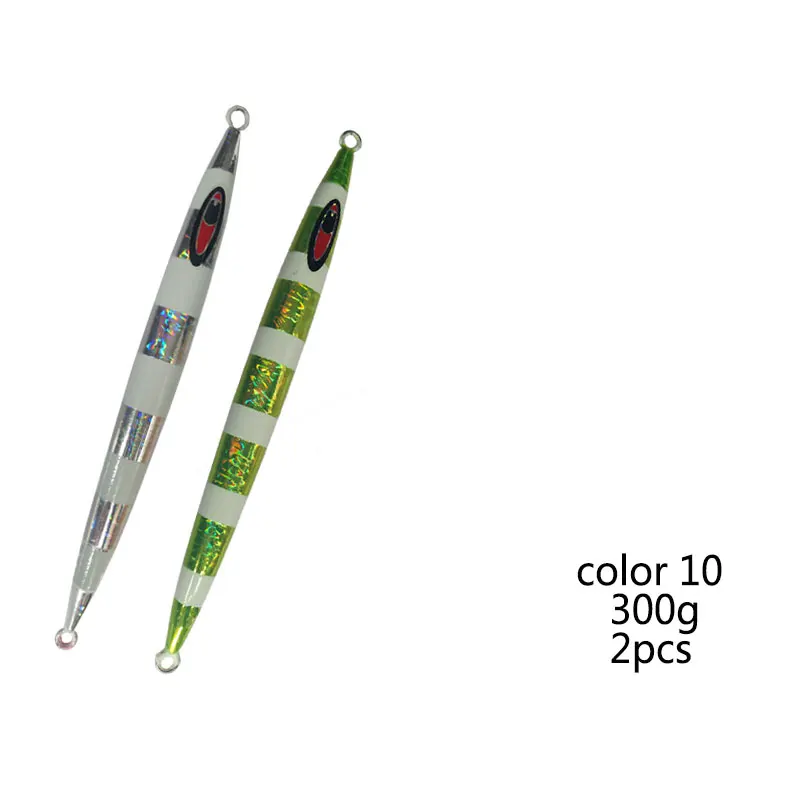 10 2PCS 300g Balleo 100 г 150 г 200 г 250 г 300 г 400 г светящаяся свинцовая рыба глубоководная металлическая джиг приманка в виде рыбной головы - Цвет: 10 2PCS 300g
