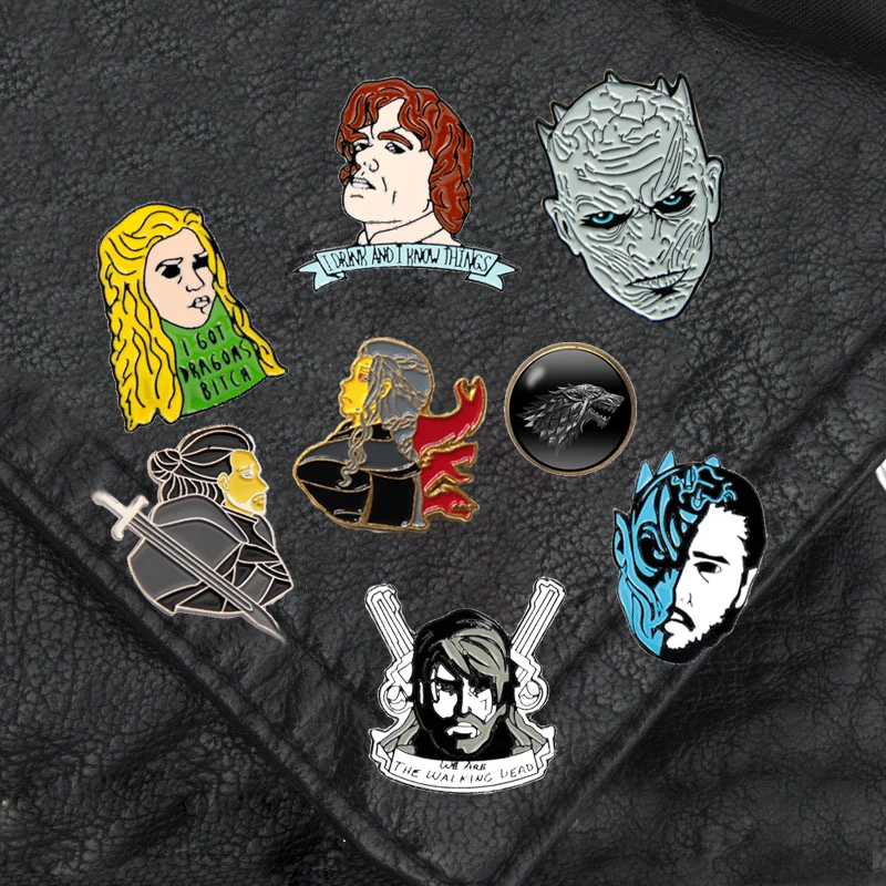 Семейная брошь song of Ice and Fire thrones булавка для ночного короля высокое качество