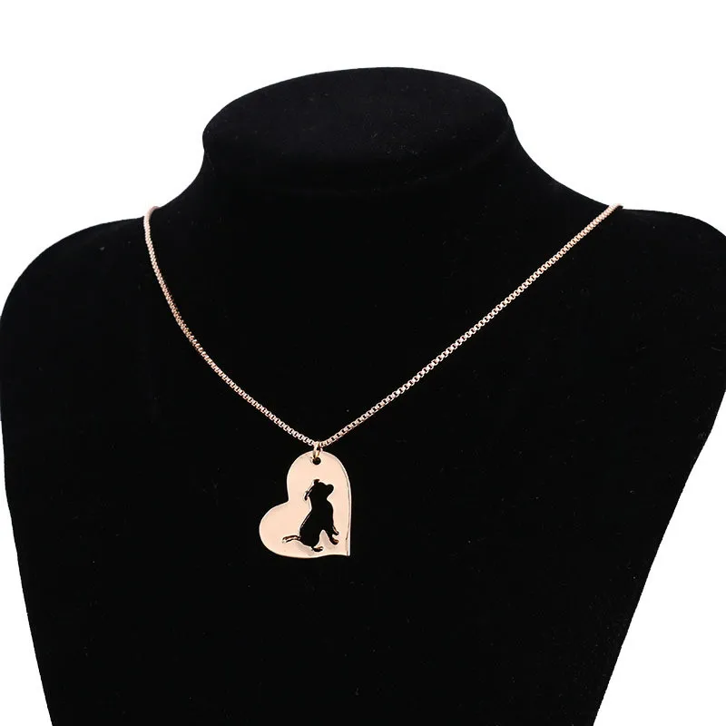 new trendy cute tiny Pit Bull pendant Choker Necklace women child jewelry fashion pretty charm delicate christmas Cartoon gift |