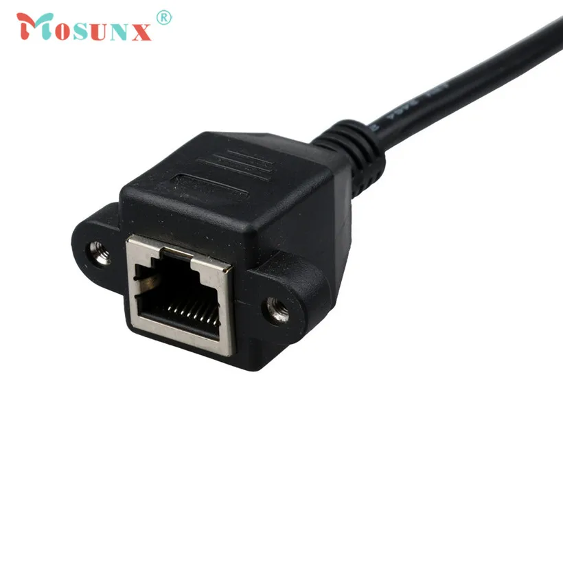 Mosunx advanced 30 см RJ45 Мужской и женский винт Панель Крепление Ethernet LAN Сетевой