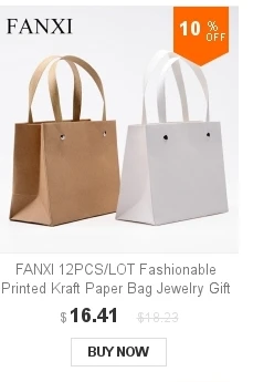 FANXI 10 шт./лот мягкий кожаный мешочек для ювелирных изделий с золотой Шелковый ленточный браслет ожерелье сумка для хранения подушка вставка