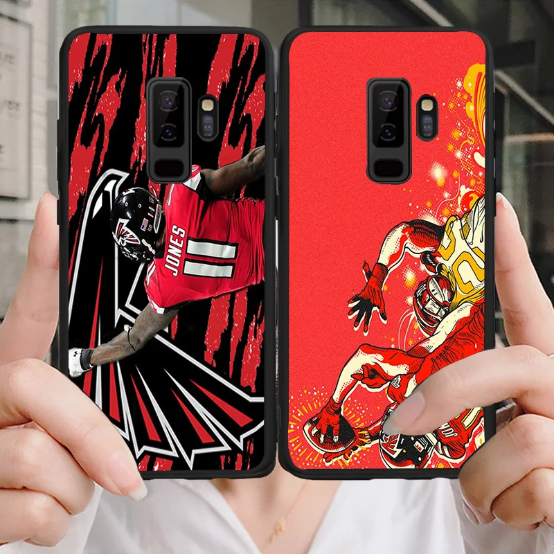 Yinuoda чехол для телефона NFL Atlanta Falcons samsung Galaxy Note4 5 9 A7 A8 (2018) A9 мягкий из ТПУ с узором