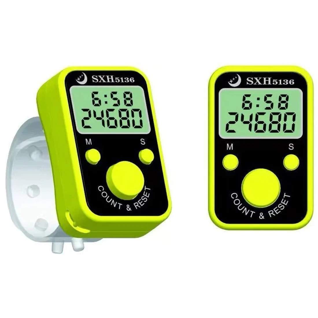 Электронный счетчик пальцев с кольцом времени без выбора цвета отправка