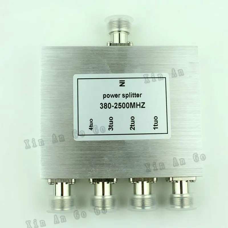 Новый 4 Way N Мощность Splitter 380 МГц ~ 2500 женский делитель сигнала кабель сплиттер
