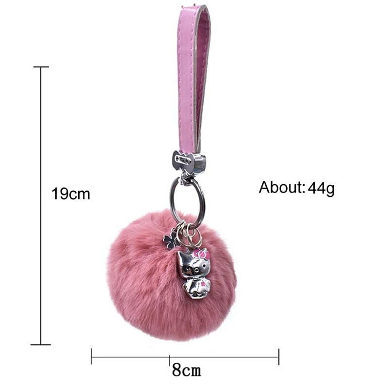 Hello kitty брелок с медведем помпон Мстители для ключей ювелирный меховой шар