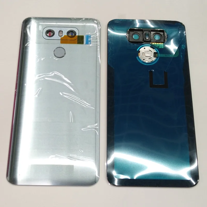 Для LG G6 H870 H871 H872 H873 LS993 US997 VS998 задняя крышка Крышка батарейного отсека дверной чехол+ кнопка Home+ отпечаток пальца+ с объективом камеры