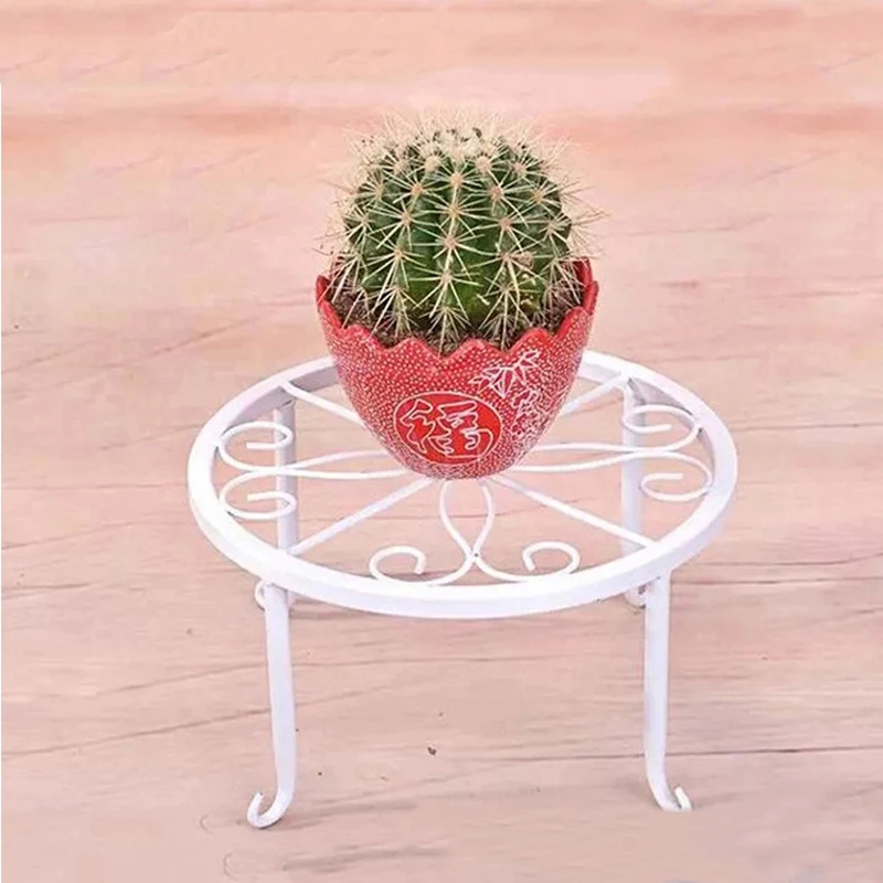 2019 New 3 color Iron Plant Stand Flower Pot Shelf Rack Display Garden Decorative Planter Holder | Storage Holders &amp Racks