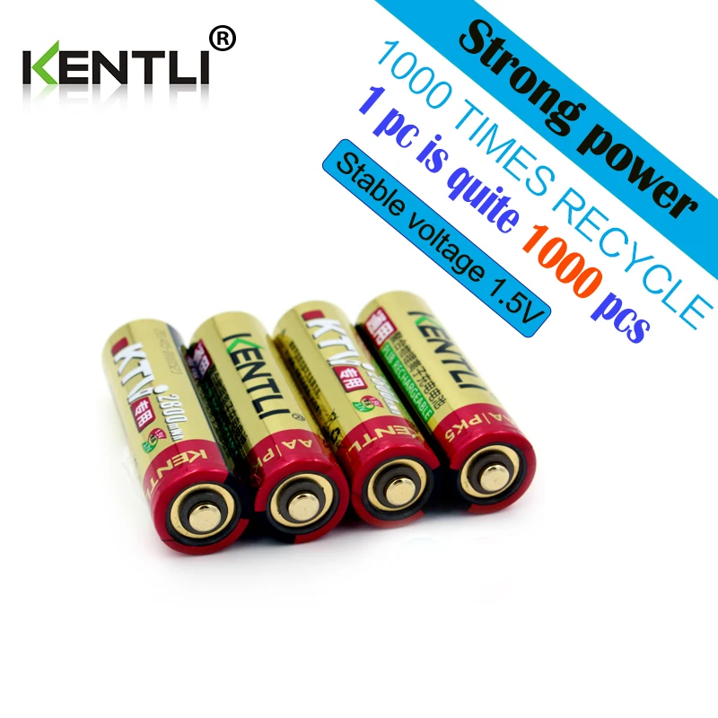 4 шт. перезаряжаемые литий ионные батарейки AA 1 5 в|li-ion battery|battery abattery |